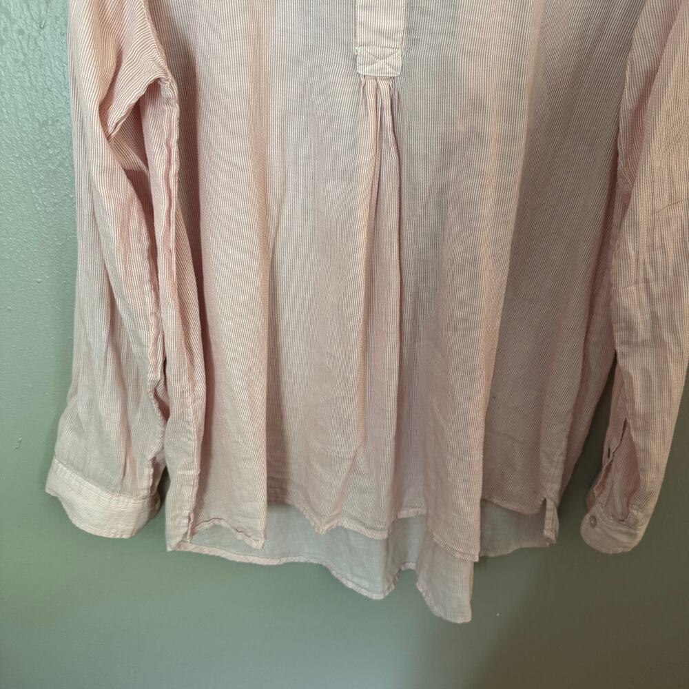 Rails Light Pink Popover Button Up Size Small Cas… - image 3